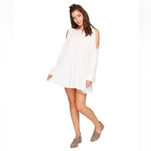Free People Clear Skies Cold Shoulder Tunic Dress  Long sleeve  Size:M